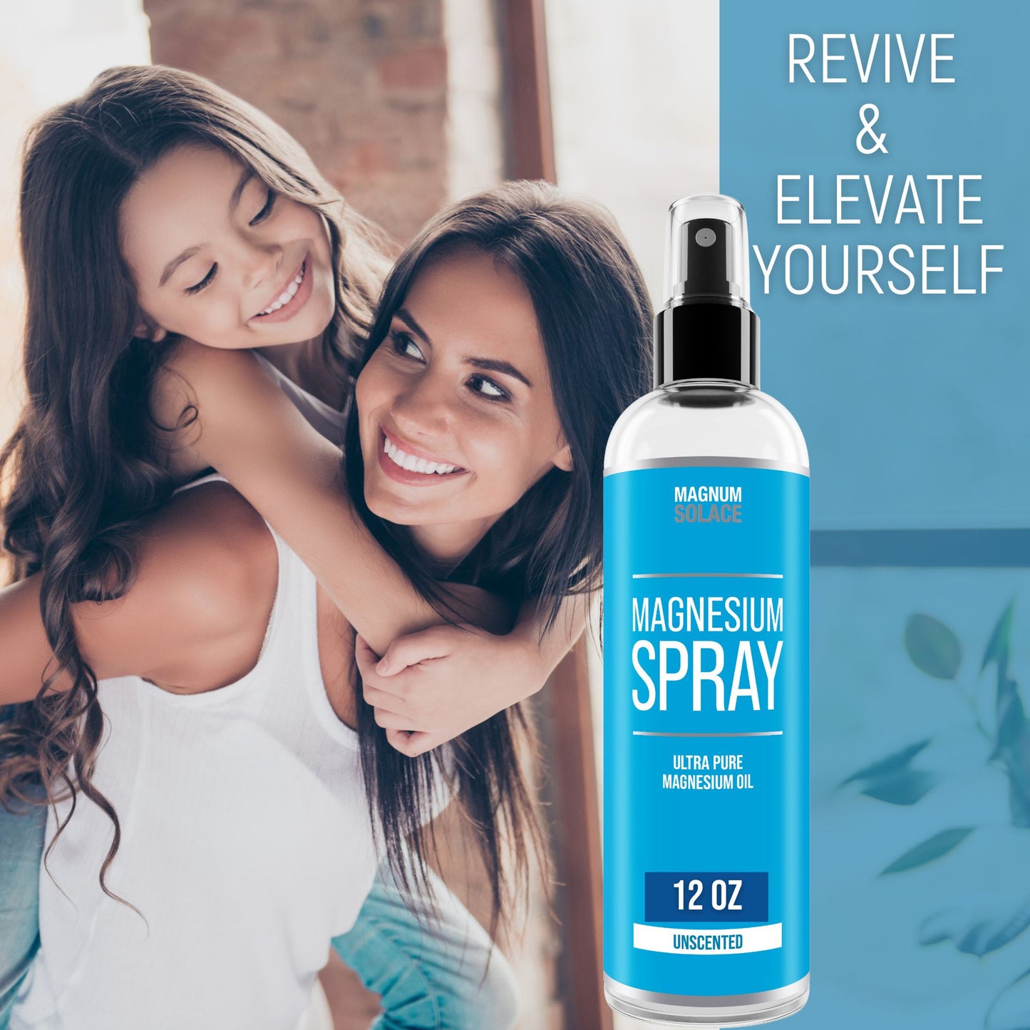 Magnesium Spray - Pure Magnesium Oil Body Spray, 12 oz
