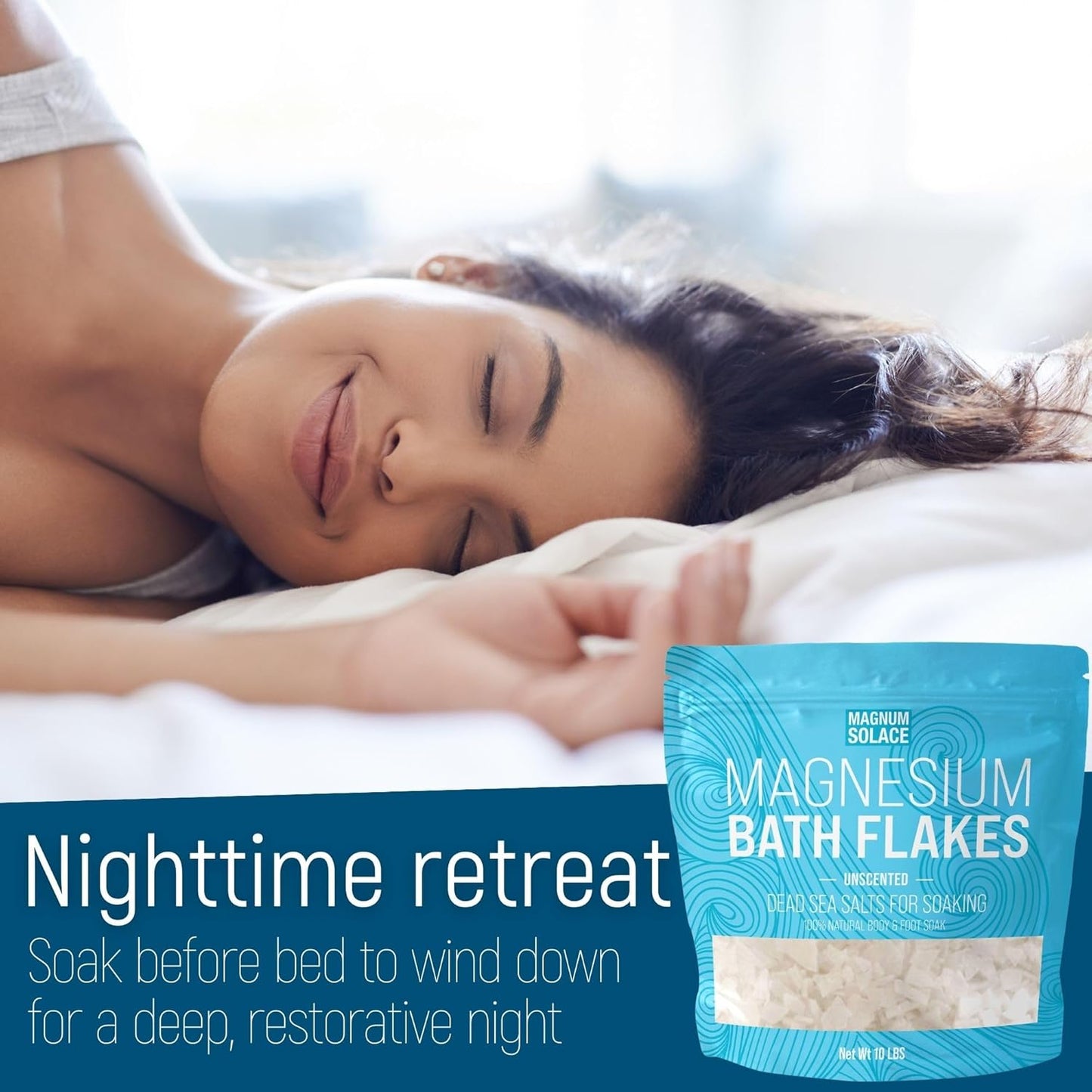 Magnesium Flakes for Bath, 10 LBS