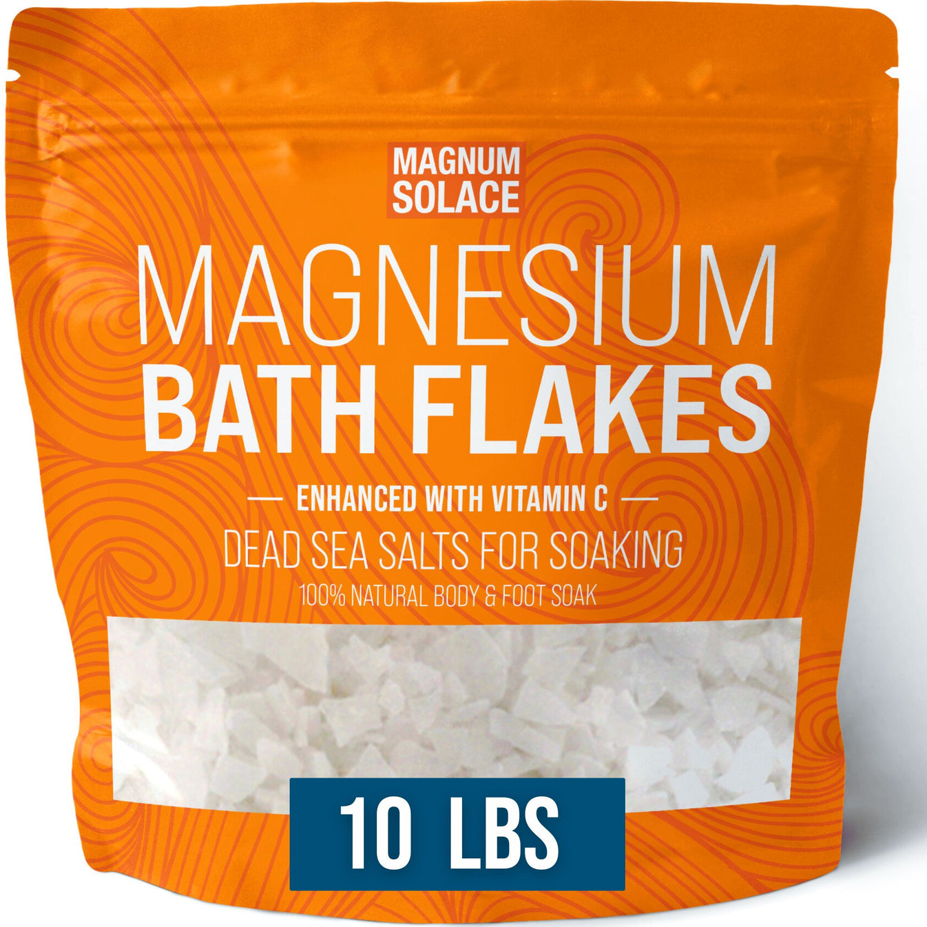 Magnesium Bath Flakes with Vitamin C, 10 LBS