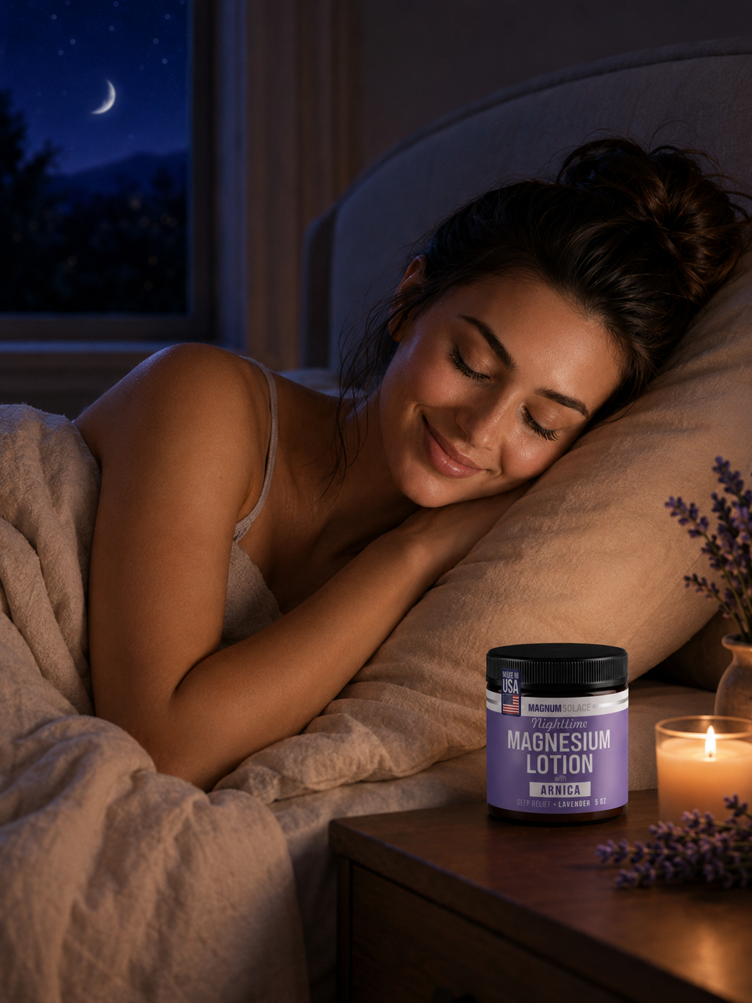 Nighttime Magnesium Body Care Bundle – Lavender Arnica Lotion, Citrus Tallow Lotion & Unscented Magnesium Cream – 3 Piece Set - 36282158678194