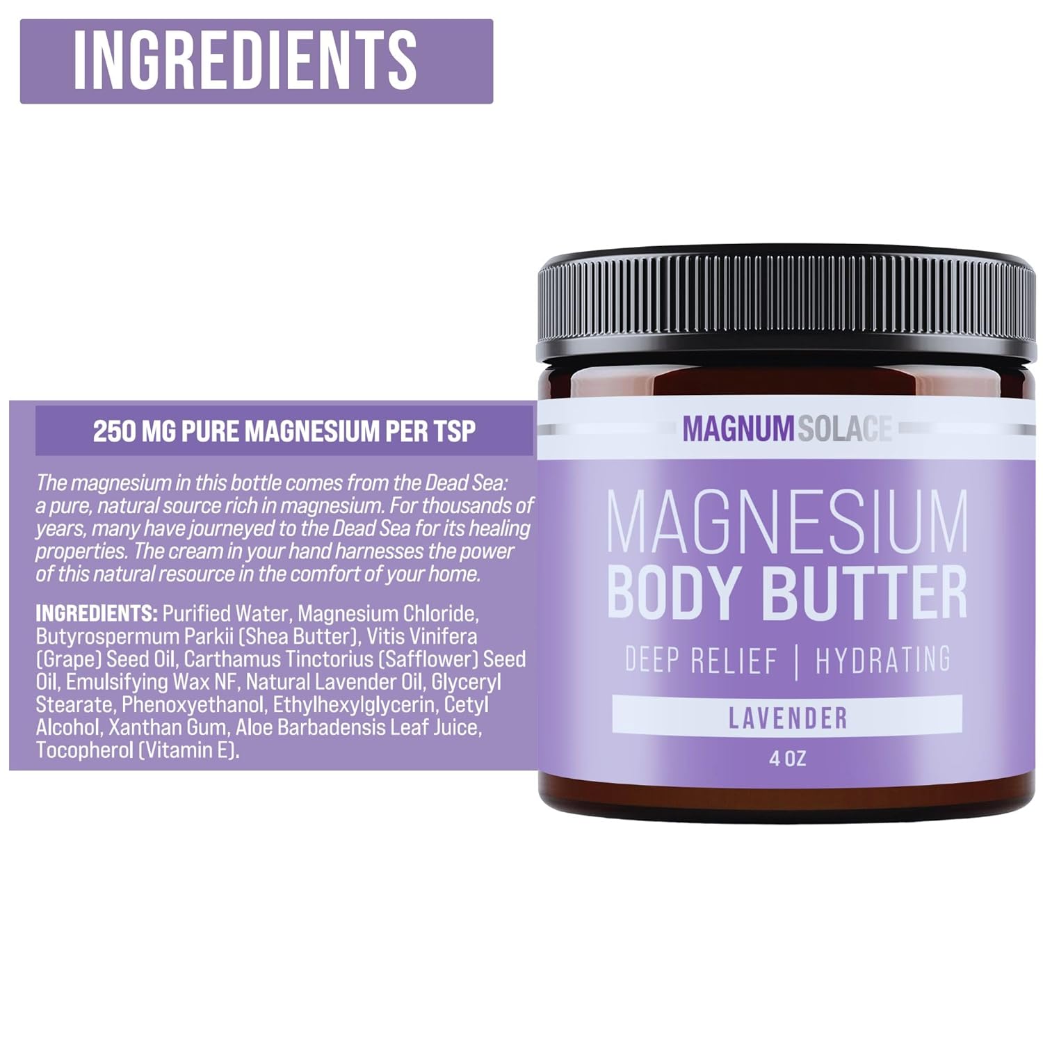 Magnesium Body Butter for Women & Men