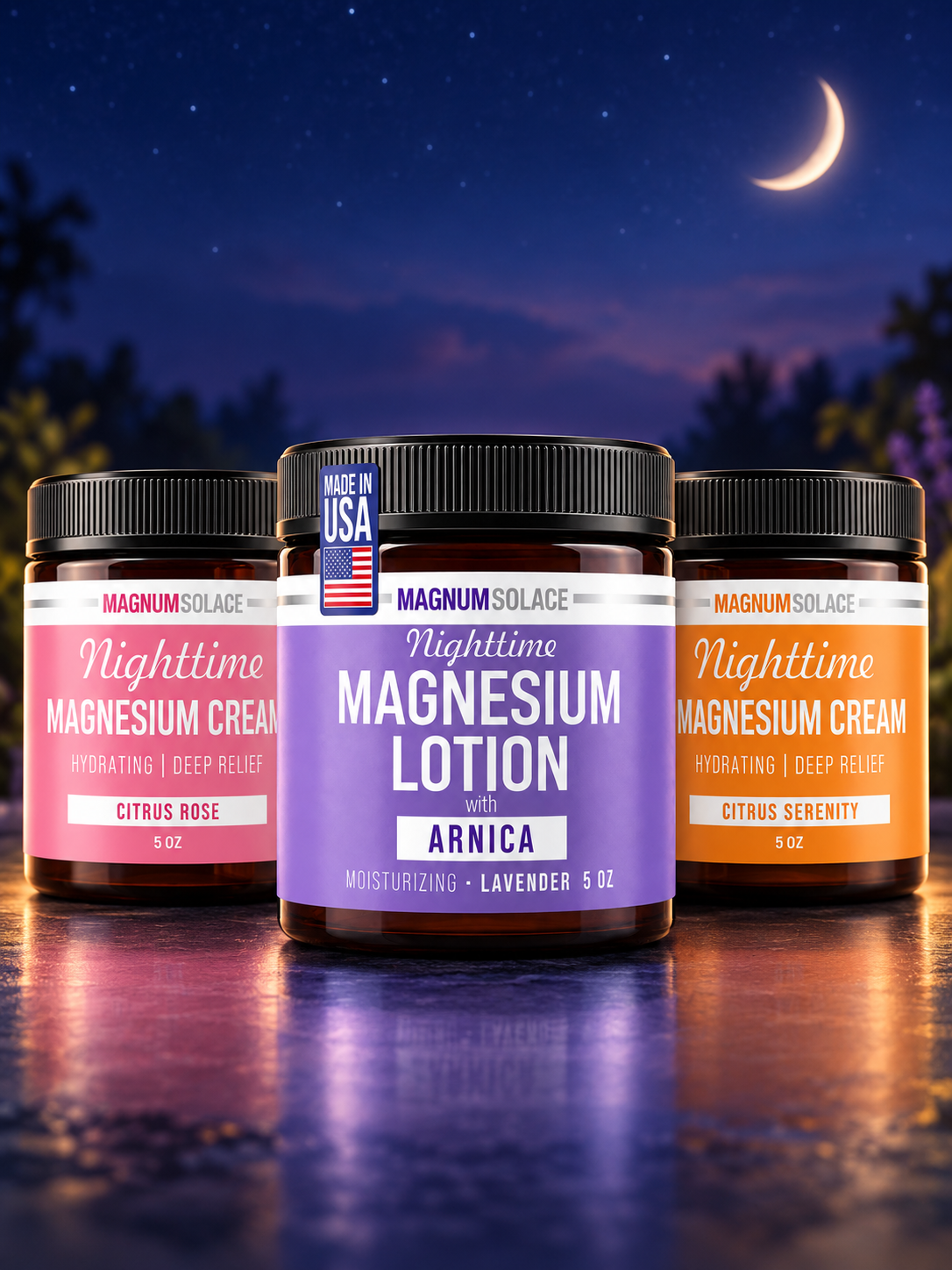 Nighttime Magnesium Body Care Signature Trio - 46176371474610