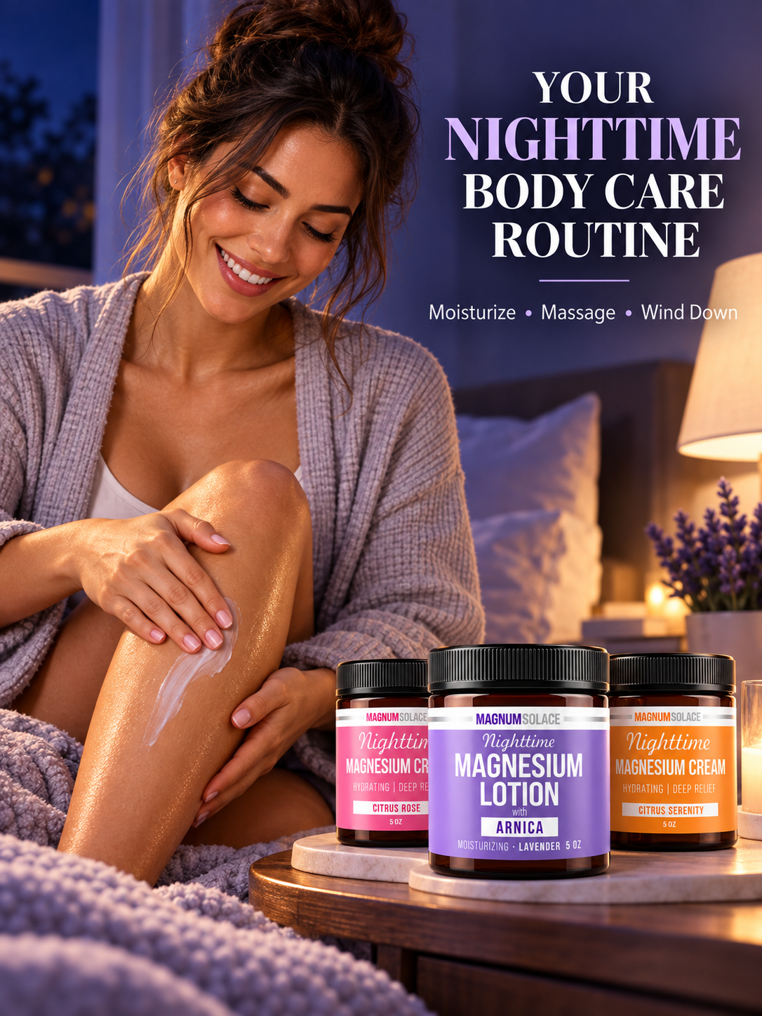 Nighttime Magnesium Body Care Signature Trio - 46177307066546