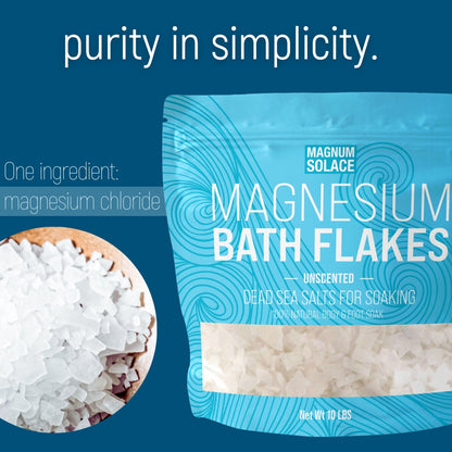 Magnesium Bath Flakes & Nighttime Magnesium Cream: Bundle (Unscented)