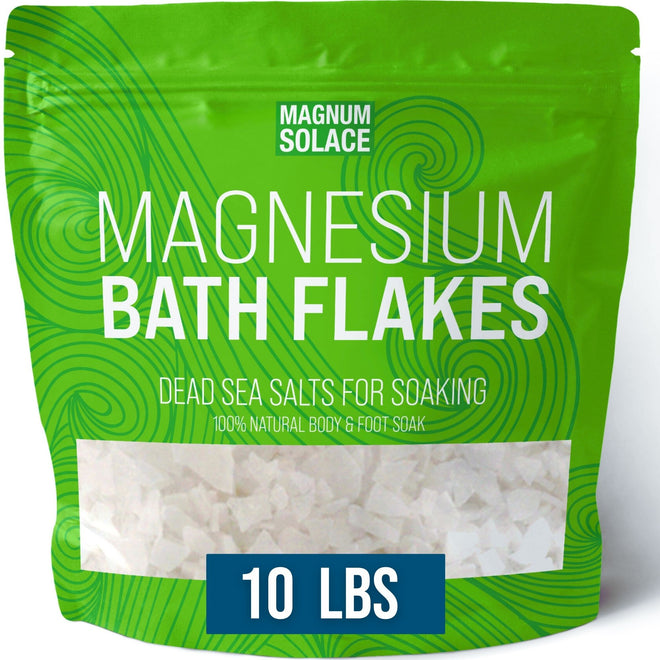 Dead Sea Salts for Soaking – Magnesium Flakes for Bath 10 LBS