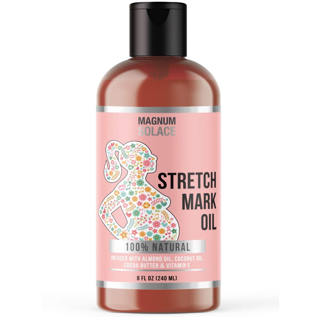 🎁 Stretch Mark Oil – 100% Natural Belly Oil for Pregnancy with Cocoa Butter (100% off)