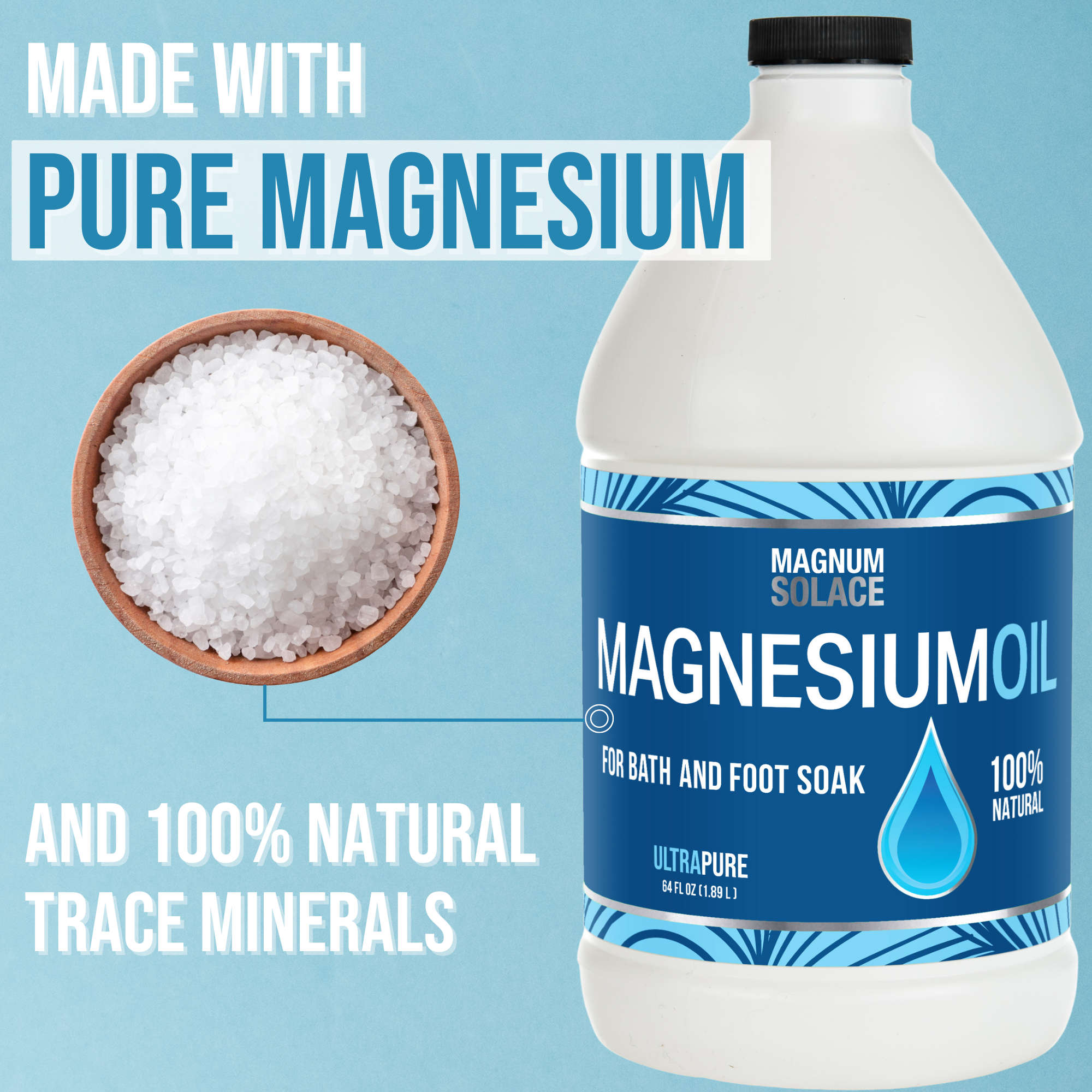 Magnesium Oil 64 oz (Half Gallon)